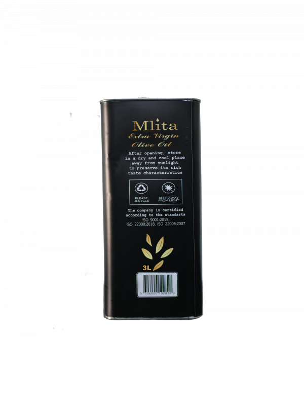 Mlita Olive Oil 3 lt. Cans - Image 3
